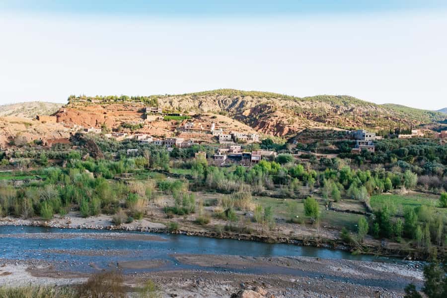 Marrakech: Atlas Mountains and 5 Valleys Day Tour with Lunch - Asni Valley and the Atlas peaks: orchards plus Mount Toubkal views