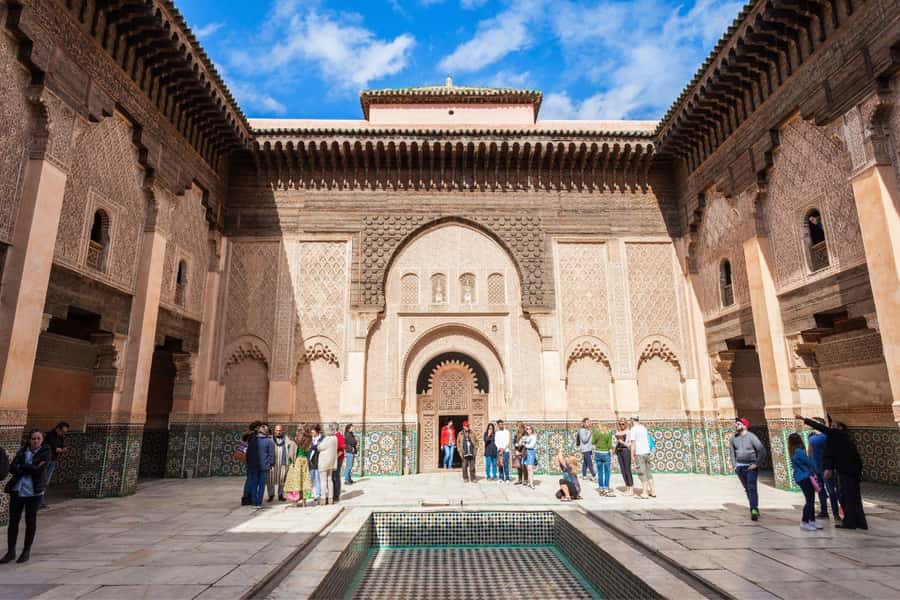 Marrakech: Bahia Palace, Madrasa Ben Youssef and Medina Tour - Ben Youssef Madrasa: Saadian-era artistry in a calm courtyard
