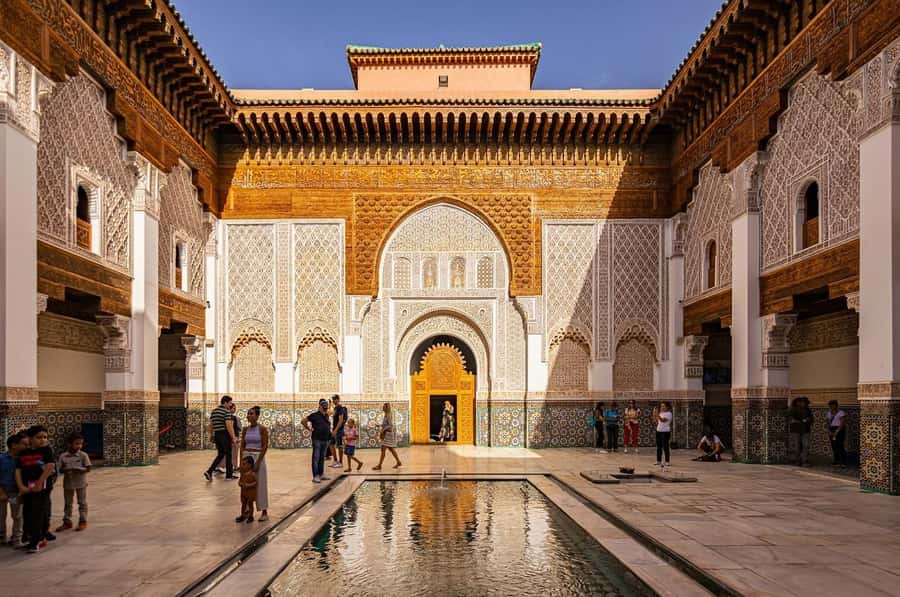 Marrakech: Ben Youssef, Secret Garden, & Souks Walking Tour - Ben Youssef Medersa: Islamic Tilework, Carved Stucco, and Smart Timing
