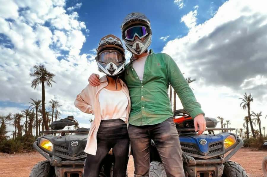 Marrakech: Dunes of the Palmeraie Quad Bike Ride with Tea - Marrakech pickup to Palmeraie quad area: what the timeline feels like