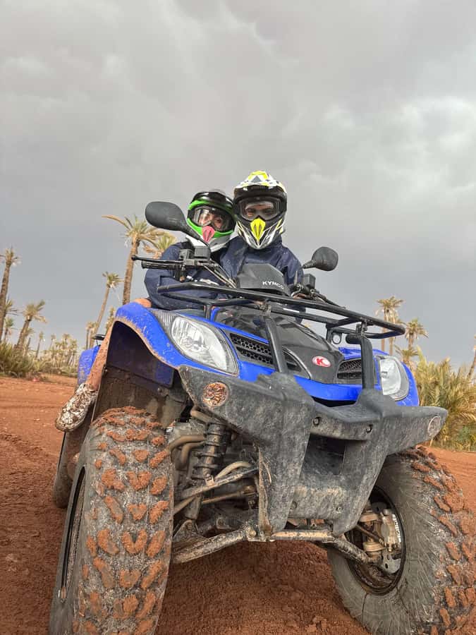 Marrakech: Dunes of the Palmeraie Quad Bike Ride with Tea - The photo stop in the palms: break time that still feels worth it
