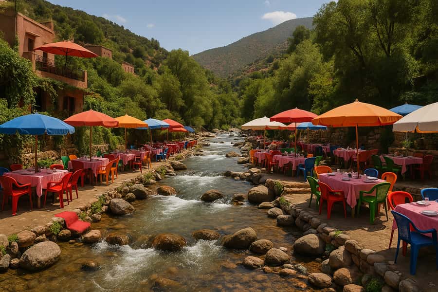 Marrakech: ourika valley lunch & guided hike to waterfalls - Marrakech pickup and the Atlas Mountains drive (when timing matters)