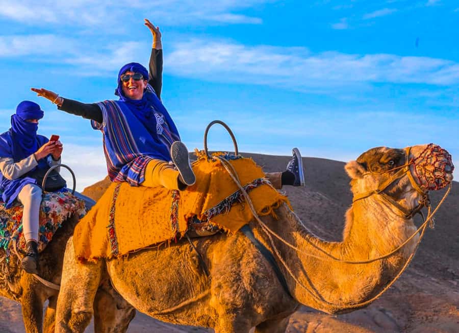 Marrakesh: Agafay Desert Sunset, Camel Ride, and Dinner Show - Camel Ride Across Agafay: 15 to 20 Minutes That Still Hit the Mark