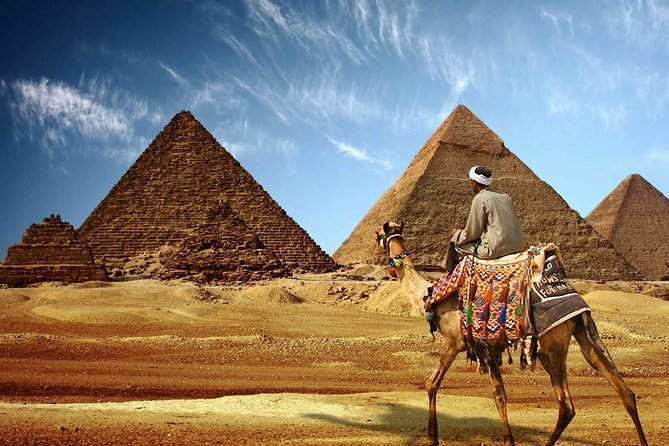 Private ViP all-inclusive Giza Pyramids,Sphinx,Inside Pyramid - Stop 4 and 5: panoramic views, camel ride timing, and Khafre’s Pyramid